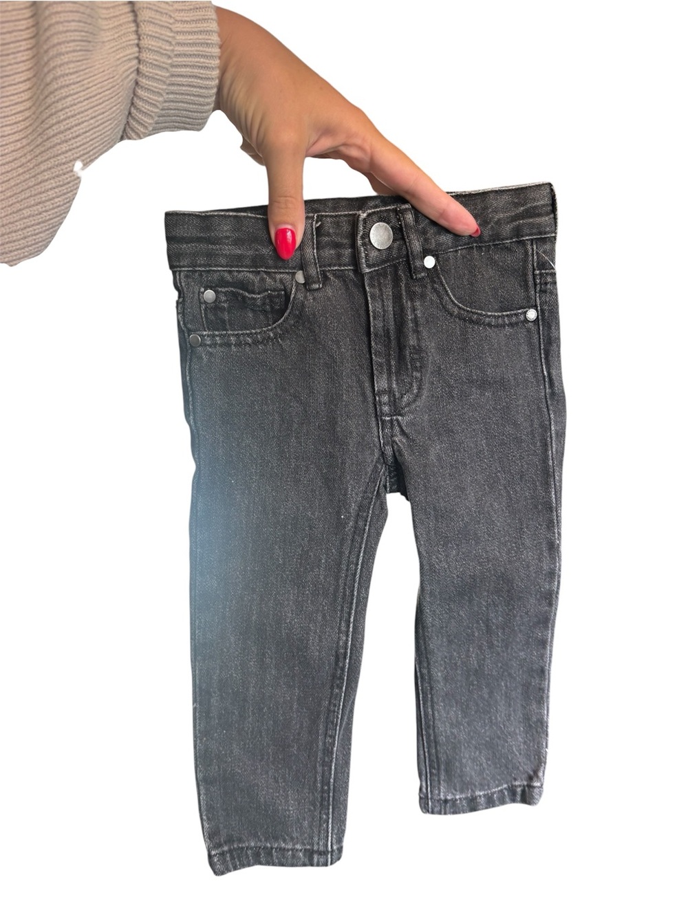 Stella McCartney Kids Black Washed Denim Jeans